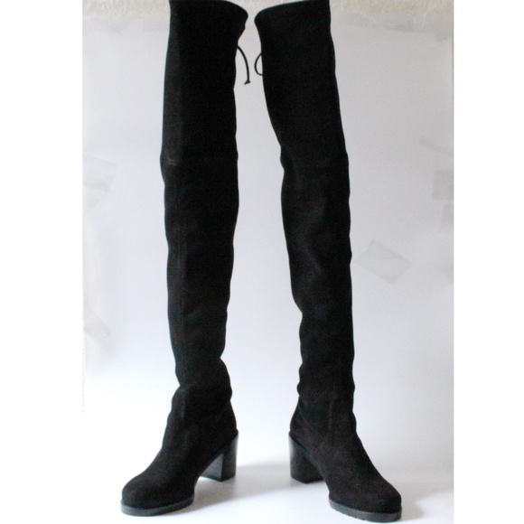 NEW Stuart Weitzman Elevated Suede Over Knee Boot - Picture 5 of 8